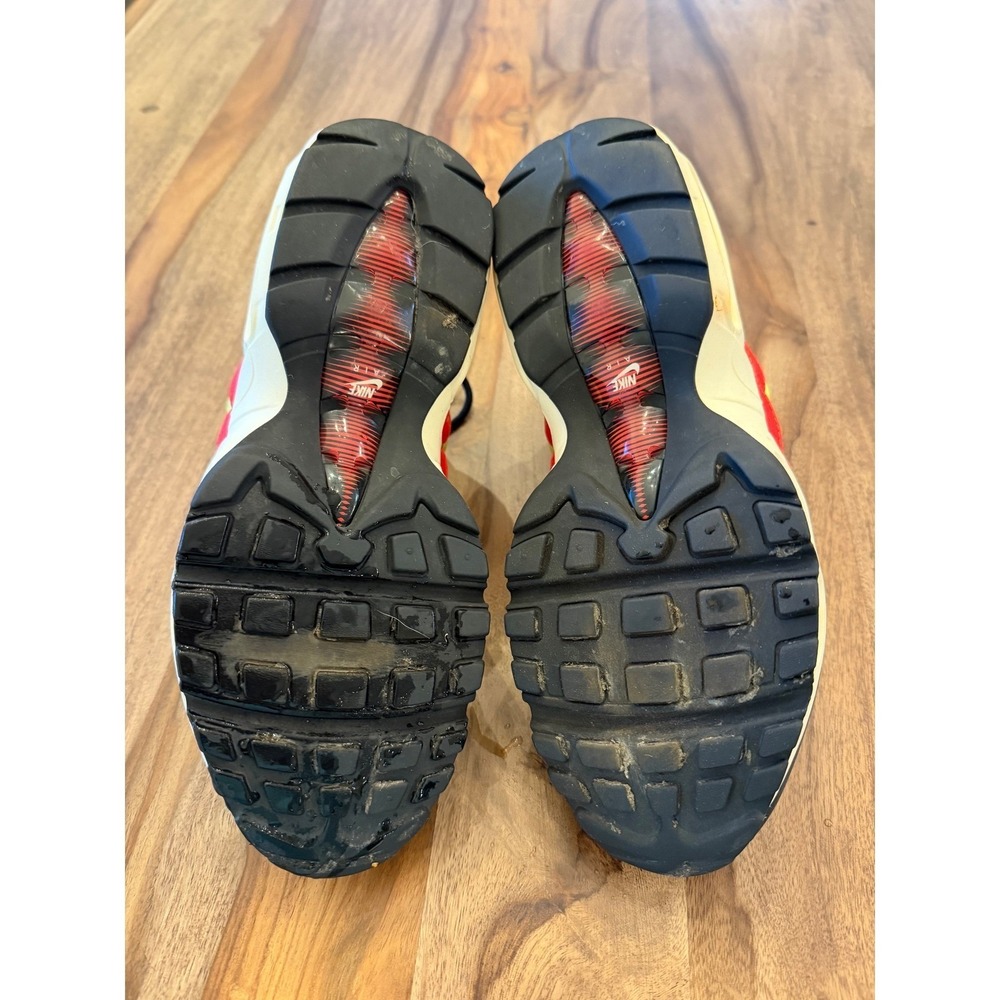 Nike Air Max 95 Black Yellow Red Men's Athletic Shoes Size 8 - Picture 6 of 10